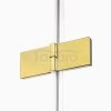 NEW TRENDY Kabina prysznicowa pięciokątna 100x80 Avexa Gold Shine EXK-3847